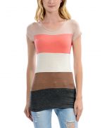 Multicolor Color Block Tee