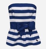 Maria Hollister Blue & White Tank Top