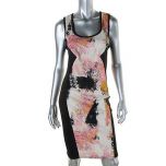 Multicolor Printed Sleeveless Party Dress