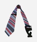 Multi-Color Stripe Skinny Silk Neck Tie