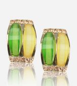 Bicolor Juicy Lucite Crystal Stud Earring