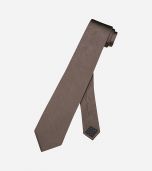 Taupe Skinny Silk Neck Tie