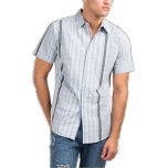 Light Blue Plaid Storm Button-Up