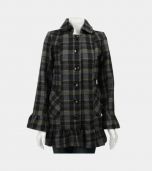 Plaid Wool Pants Coat