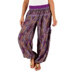 Purple Paisley Harem Pants