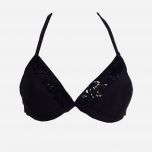  Black Sequin Bikini Top