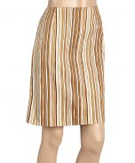 Taupe Stripe Skirt