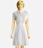 White Casual Lace Dress