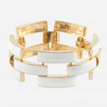 White Enamel Bracelet