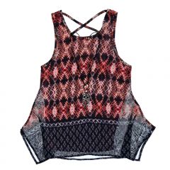 Coral ‘Owl Hippie’ Top