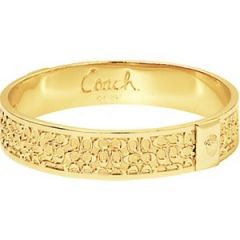 Gold Signature Gold Bangle Bracelet