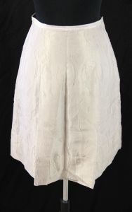 Shimmery Beige Silk A-line Skirt