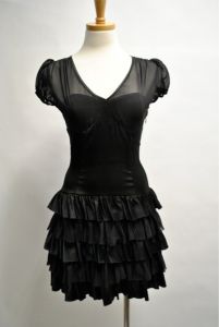 Black PartyRuffled Dress