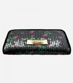 Rose Buds Sequin Wallet