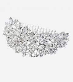 Crystal Teardrop Bridal Flower Hair Comb-01.jpg