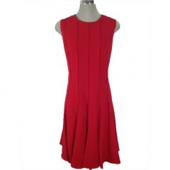 Red Fit & Flare Skirt Dress 