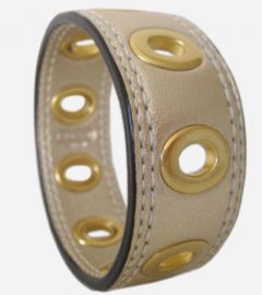 Gold Grommet Bangle Bracelet