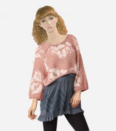 Raglan Sleeve Crop Pullover Sweater