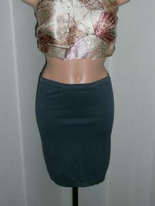 Junior Stretchy Gray Tube Skirt