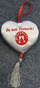 Honeymoon Do Not Disturb Plush Door Hanger