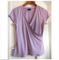 Purple Chiffon Top