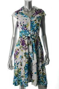 Petite Casual Printed Dress