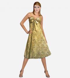Golden Cocktail Dress