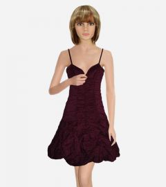 Straps Bubble Cocktail Dress