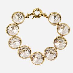 Round Crystal Link Bracelet