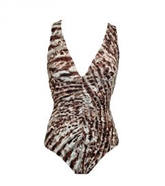 Animal Print One Piece Swimsuit